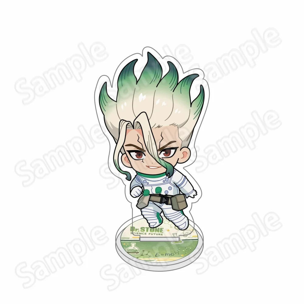 Anime Dr. STONE New 10cm Spacesuit Style Acrylic Stand Keychain Accessories Friends Gifts Funny Cartoon Bag Charms Backpack Pend