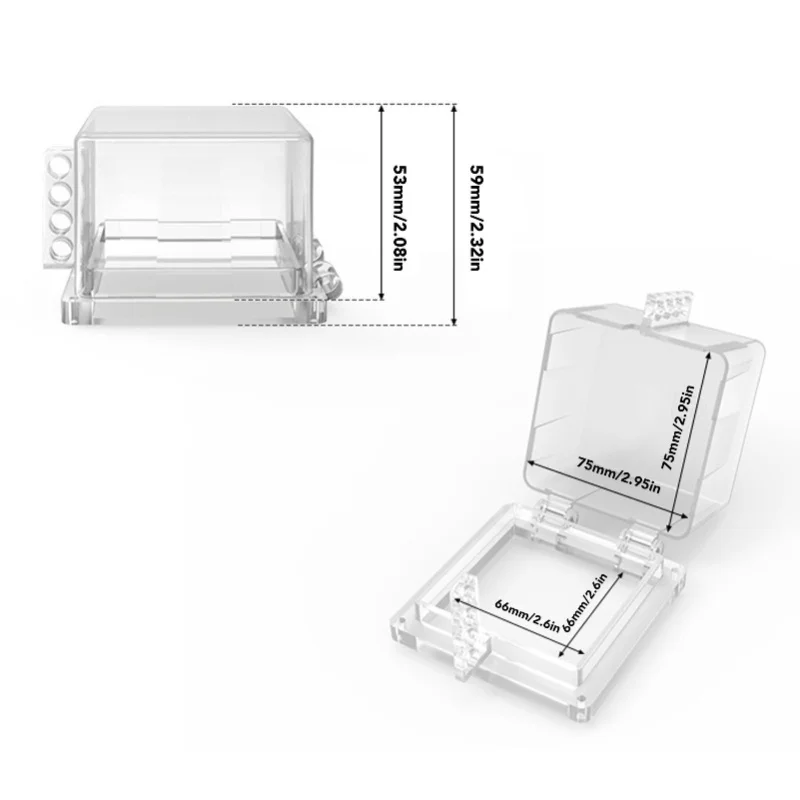 Push Button Lockout Energy Isolation Industrial Power Switch Cover Transparent Emergency Stop Button Cover D60-4