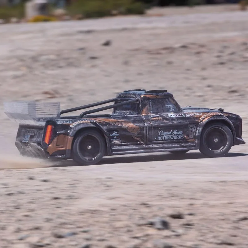 شاحنة RC 1/8 Infraction 4X4 3S BLX 4WD All-Road Street Bash Resto-Mod Truck RTR (البطاريات والشاحن غير متضمن)، ذهبي #4