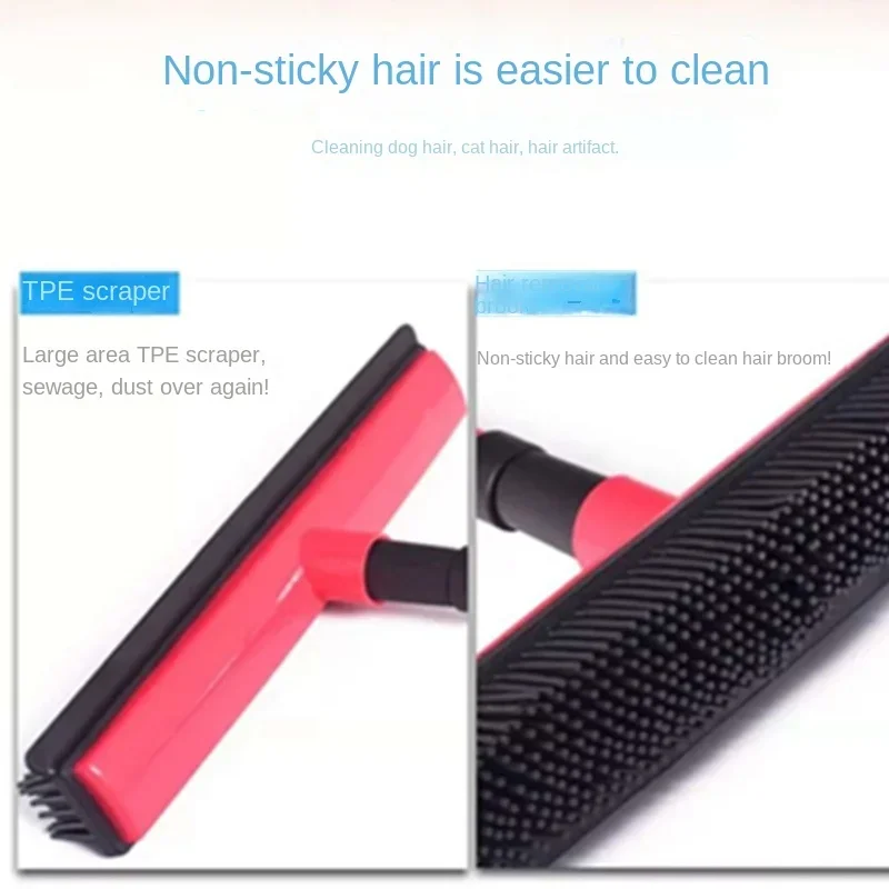 Pet carpet hair removal broom scraping dust free hand washing mop rubber floor brush cleaning dog good helper cleaning windows