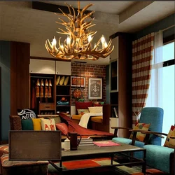 Retro Antler Chandelier Lighting Resin Deer Horn Pendant Lamp for Restaurant Living Room Hotel Shop Dining Table Hanging Lamp
