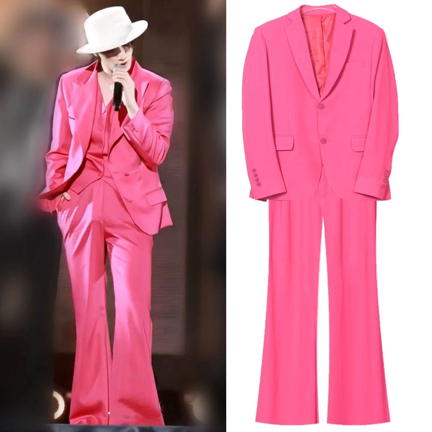 

Взрослый мужской костюм для джазового танца, повседневный костюм, расклешенные брюки, концертная сценическая одежда, наряд для выступлений певицы, уличная танцевальная одежда VDL4278