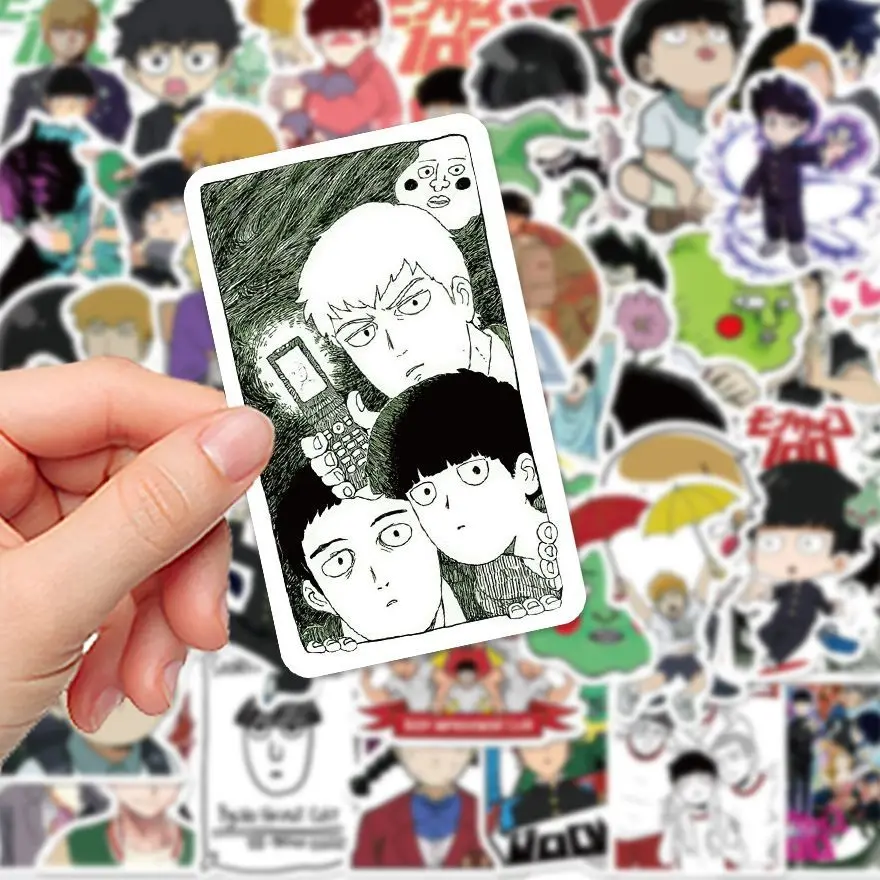 52 Stück Mob Psycho 100 Shigeo Kageyama Dimple Exquisite Aufkleber Kreative Persönlichkeit DIY Dekorative Notizbuch Wasserdichte Aufkleber – Detail 7
