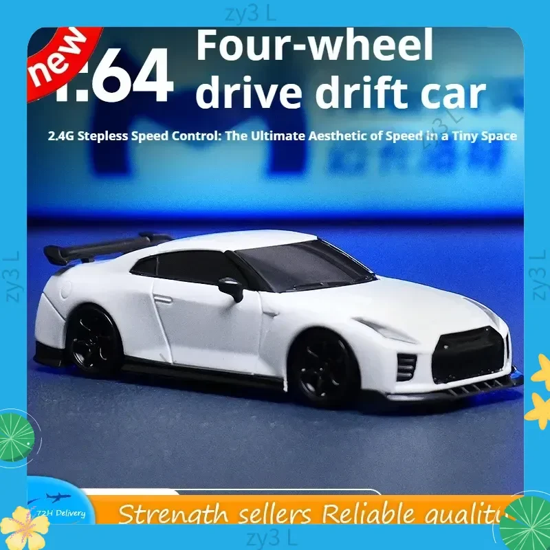 Samochód RC Drift 4WD w skali 1/64, realistyczne zaciski hamulcowe, wysoki poziom symulacji, 12-stopniowa metalowa malowana obudowa, system oświetlenia z przewodzeniem, proporcjonalny sterowanie, zabawka dla dzieci.