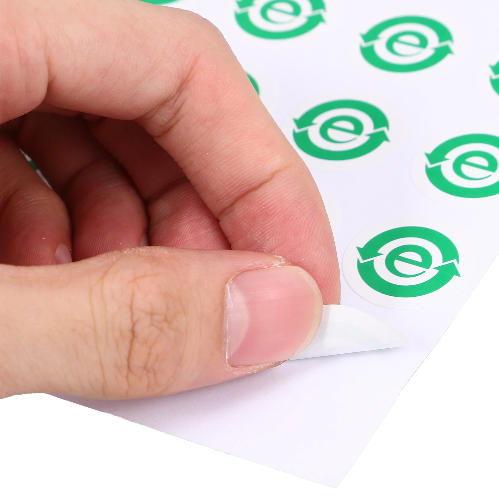 

500 Pcs Eco Labels 2cm Round Reusable Stickers Food Packaging Self Adhesive Paper Classification Sorting Recycle Decals