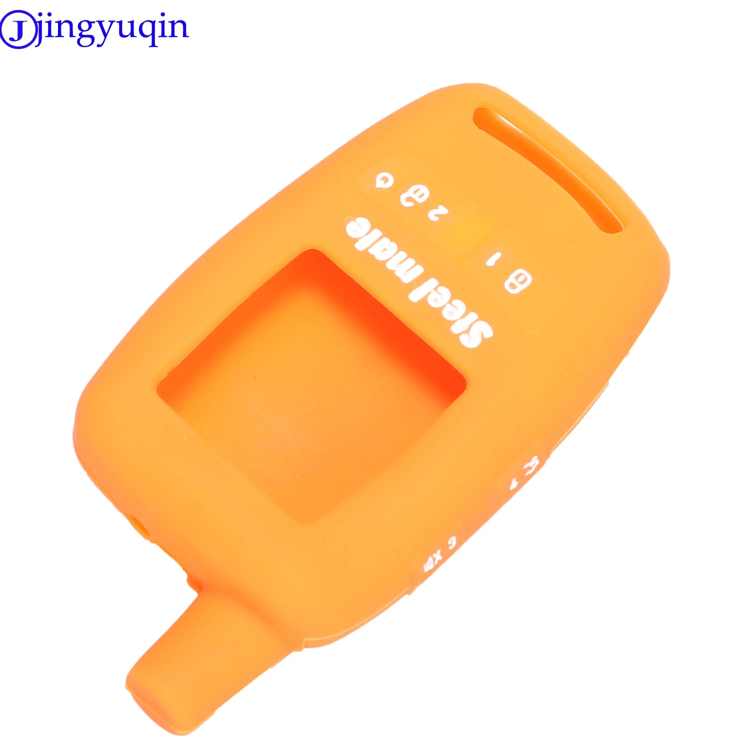 jingyuqin Remote Silicone Rubber Case For Matte Steel key Iron General Red Bat 8006 Car Alarm Remote Control Key