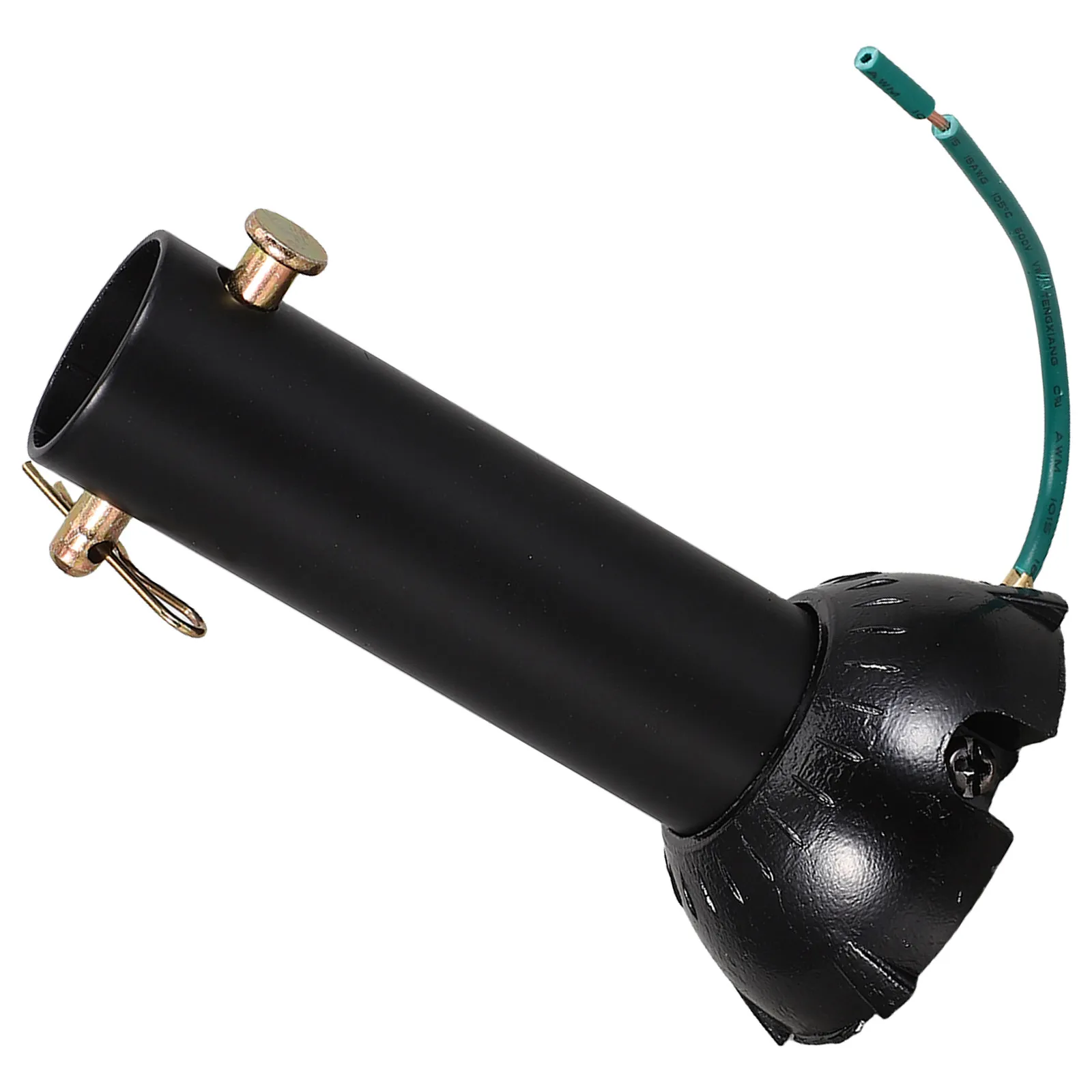 Ceiling Fan Extension Downrod Black 4 Inch Non-Threaded with Suspension Ball for High Ceiling Industrial Modern Living Room