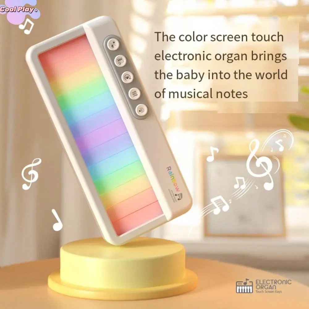 

Portable 13 Key Kids Music Piano Light Colorful Kids Electronic Piano Toy 3 Modes Early Educational Piano Keyboard Toy Preschool