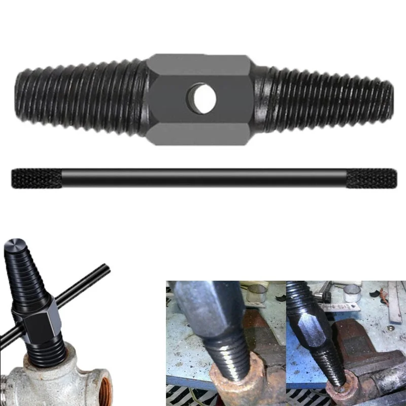 Paquete de Tornillo Extractor, Grifo de Doble Cabeza, Válvula Dañado, Alambre Roto, Tubo para el Agua, Extractor de Perno, Herramienta Doméstica,