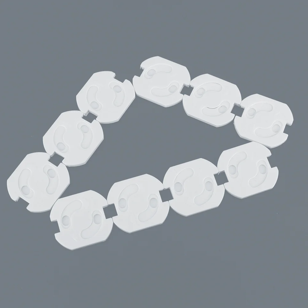 

10Pcs Child Safety Socket Covers ABS Plastic Electric Outlet Protectors for European Plugs Prevent Shock Baby Proof