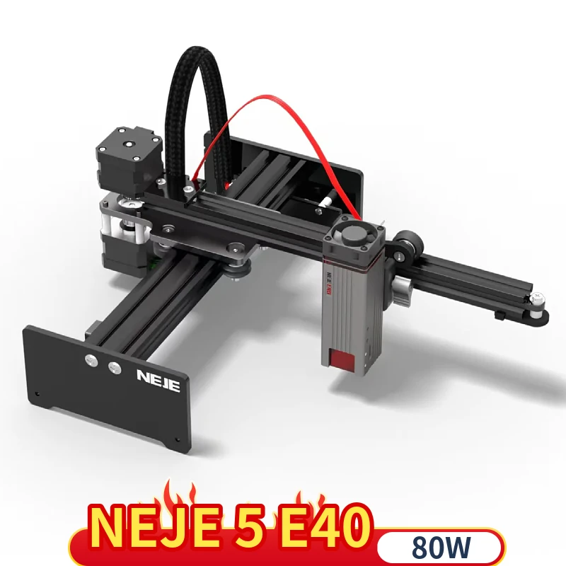 NEJE 5 80W CNC Laser Engraver Metal Engraving Printer Wood Cutting Tool With Bluetooth APP Control E40 Laser Module