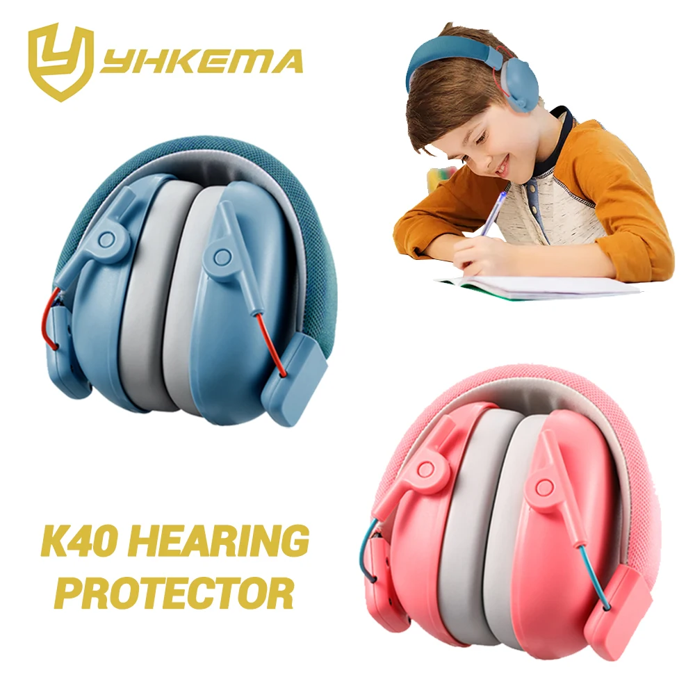 YHKEMA Kids Ear Protection Earmuffs Safety Hearing Ear Muffs Noise Reduction Soundproof Headphones Children Protective