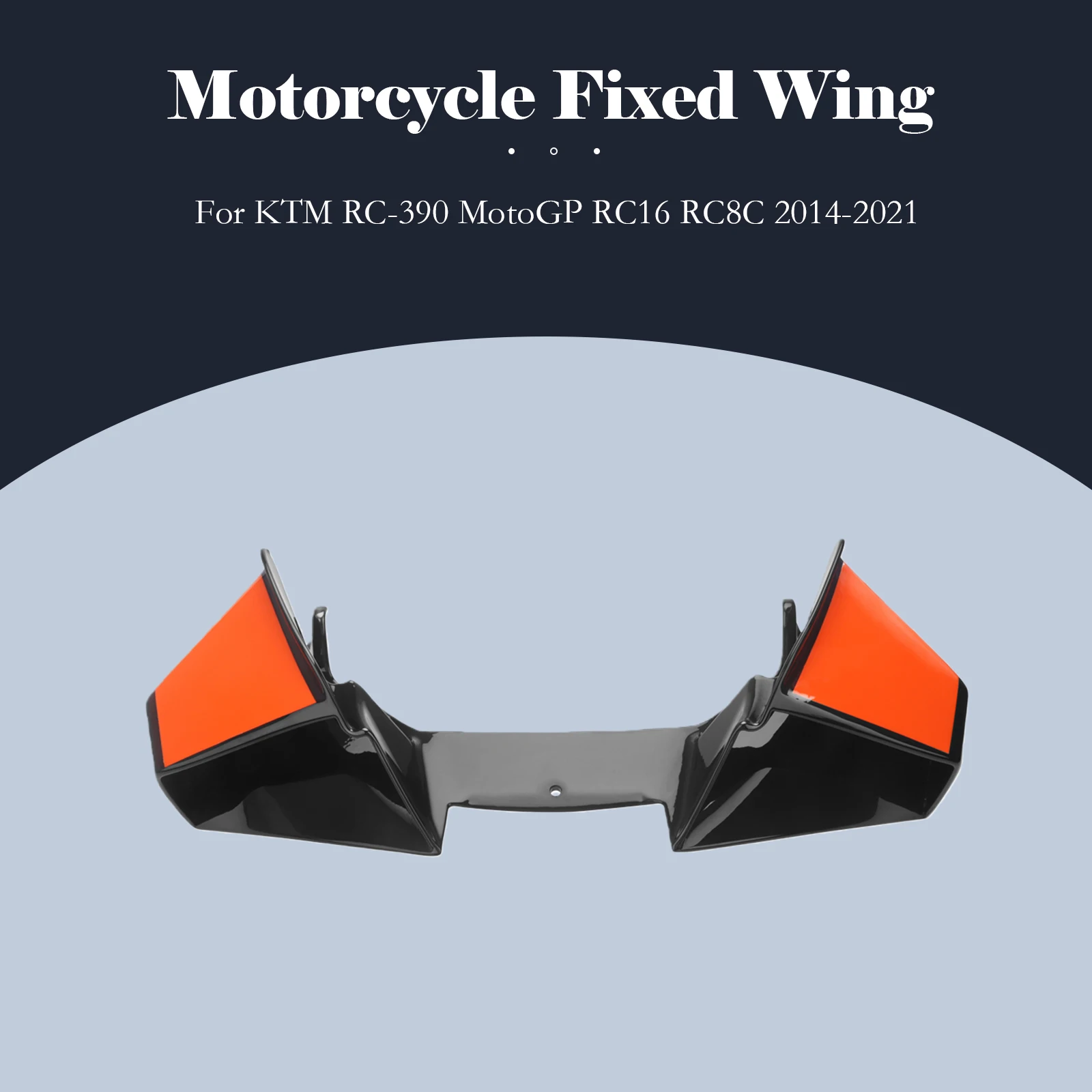 

Motorcycle Fixed Wing RC390 Winglet For KTM RC 390 2014-2021MotoGP RC16 RC8C the same fuselage spoiler lower shroud front wing