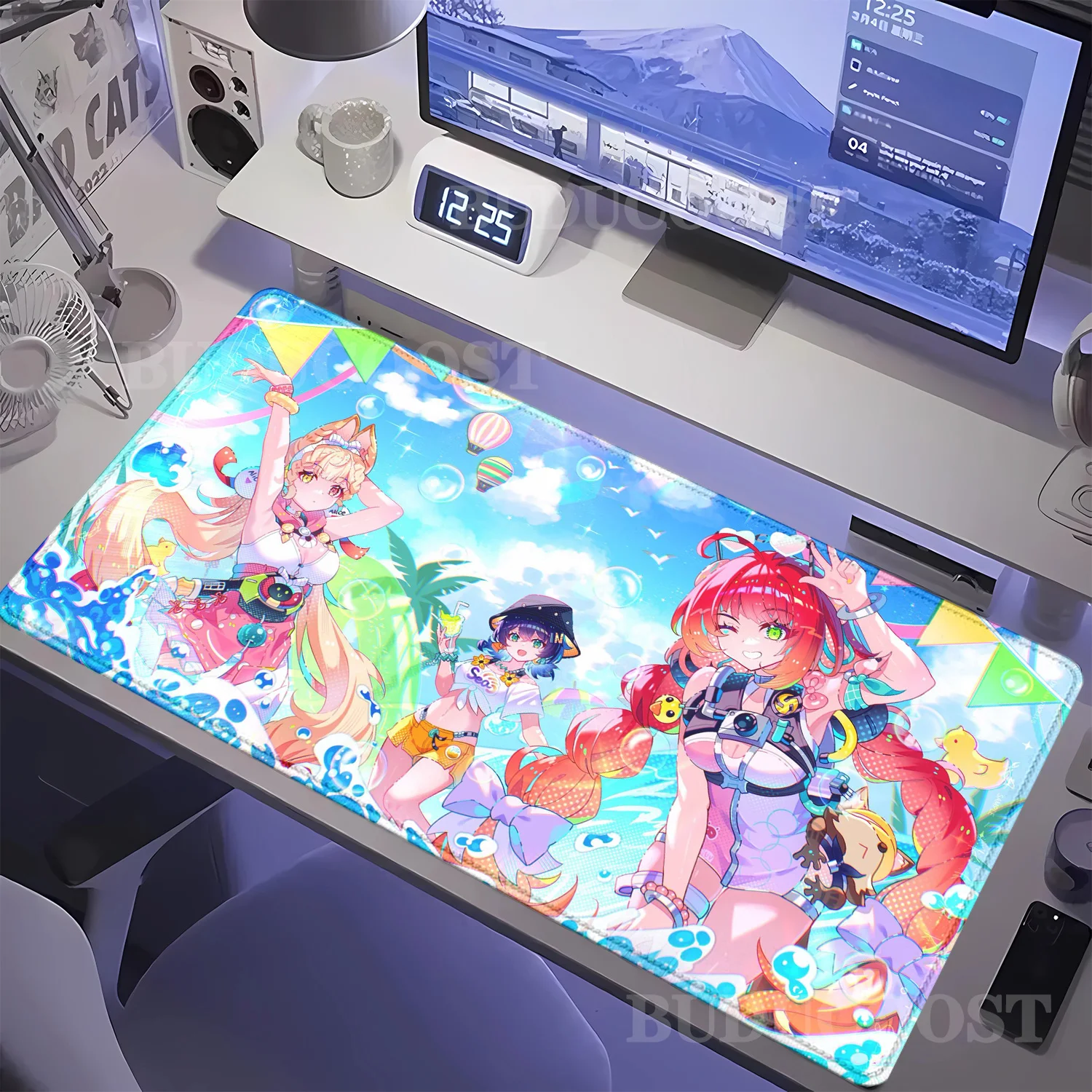 

Alice Thymefield kawaii Mousepad Zenless Zone Zero ZZZ Computer Locking Edge Mouse Pad Large Keyboard overlock cute Desk Mat