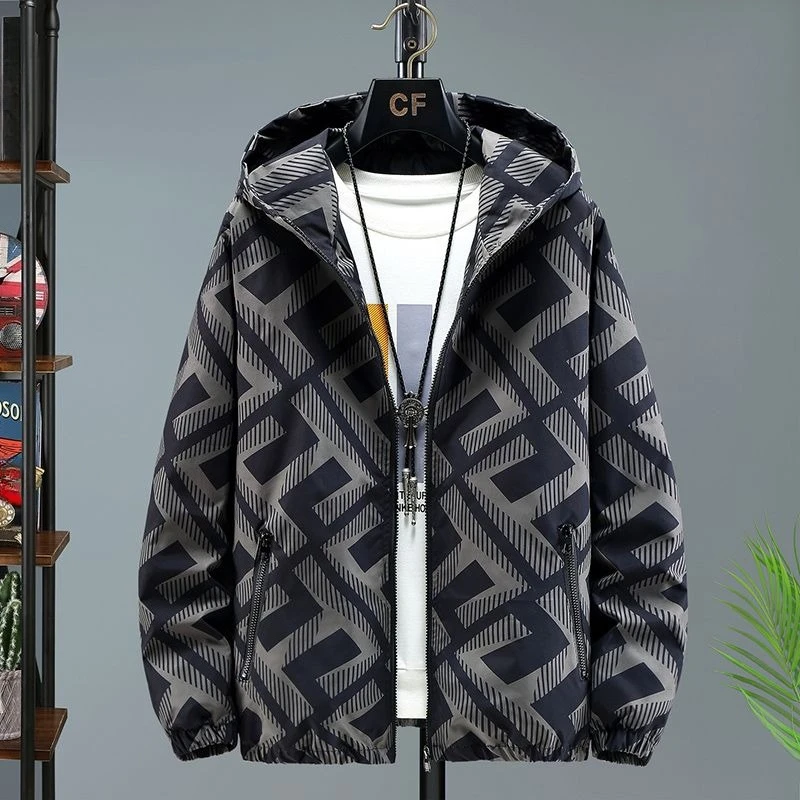 ​Men's Winter Outdoor Jacket Warmth Fleece Lined Cotton Padded Coat Korean Trendy Design for College Students Extra Thick​