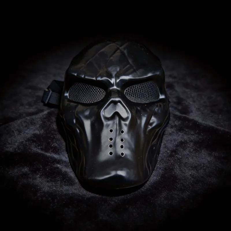 Skull Warrior Mask PVC Cool Camouflage Party Cosplay Costume Props Gift for Boyfriend Mens Horror Game Party Decor Cycling Mask