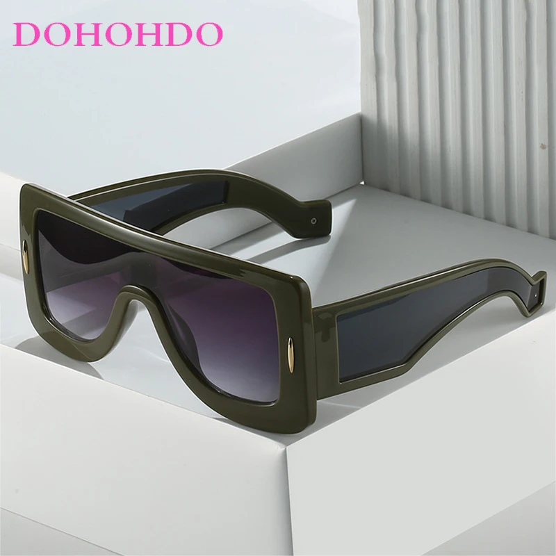 

Fashion Punk Square Sunglasses Women Men Luxury Brand Design Large Frame Connected Sun Glasses For Female Outdoors Driving UV400