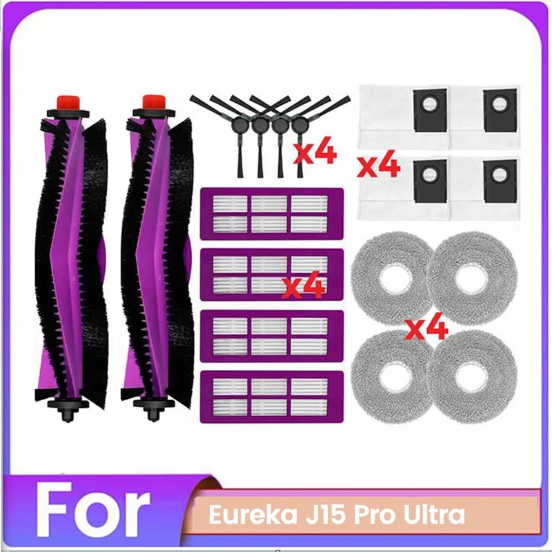 

18PCS Vacuum Cleaner Brush Dust Bag And Filter Set For Eureka J15 Pro Ultra Vacuum Cleaner Replacement Parts
