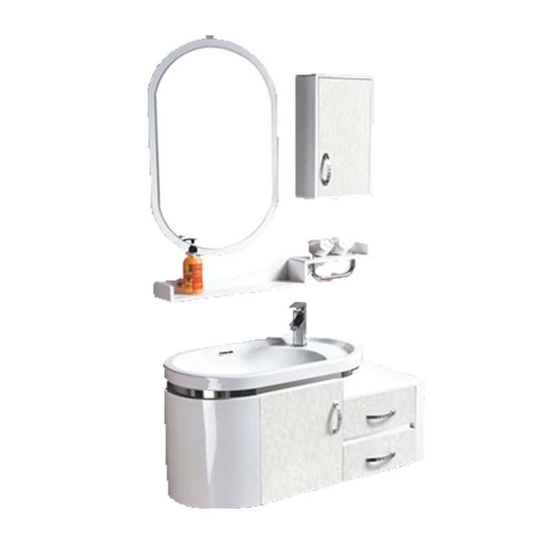 

Bathroom cabinet combination: wash basin, bathroom cabinet, wash basin, wash cabinet, narrow, small, simple, overall arc