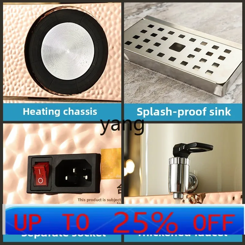 

LMMbuffet milk coffee tripod glass jar electric heating hotel thermal insulation soy milk juice tripod