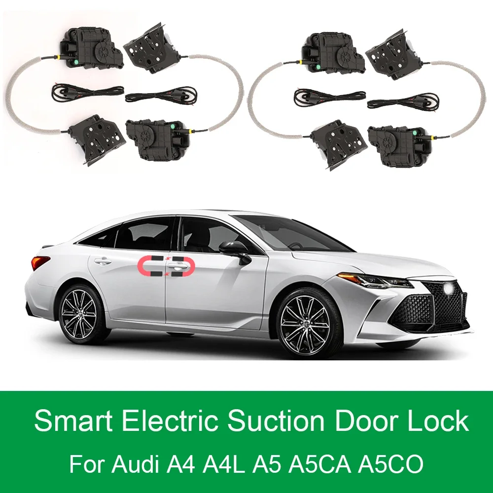Smart Auto Electric Suction Door Lock for Audi A3 A4 A5 Q3 Q5 A6 A1 A8 Q8 Q6 Automatic Soft Close Super Silence Car Vehicle Door
