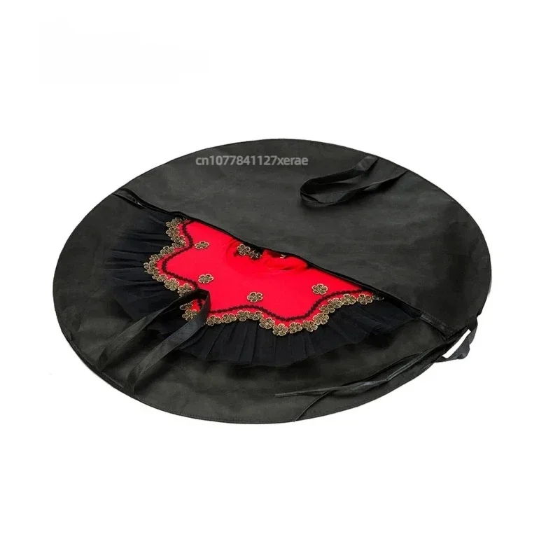 Ballet tutu saia saco não tecido flexível ballet desempenho traje saco de armazenamento dança traje bolsa mochila acessórios de dança