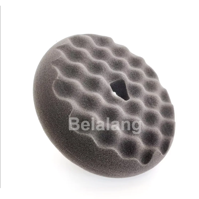 

8inch Double-sided Waffle Face Foam Polishing Pad Ultrafine Black