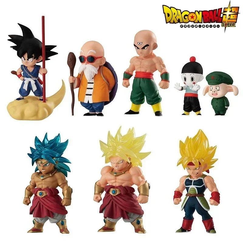 Bandai Food Play Dragon Ball Anime Toy Adverge Comic Character Son Goku Master Roshi Collection Small Model Doll In Stock