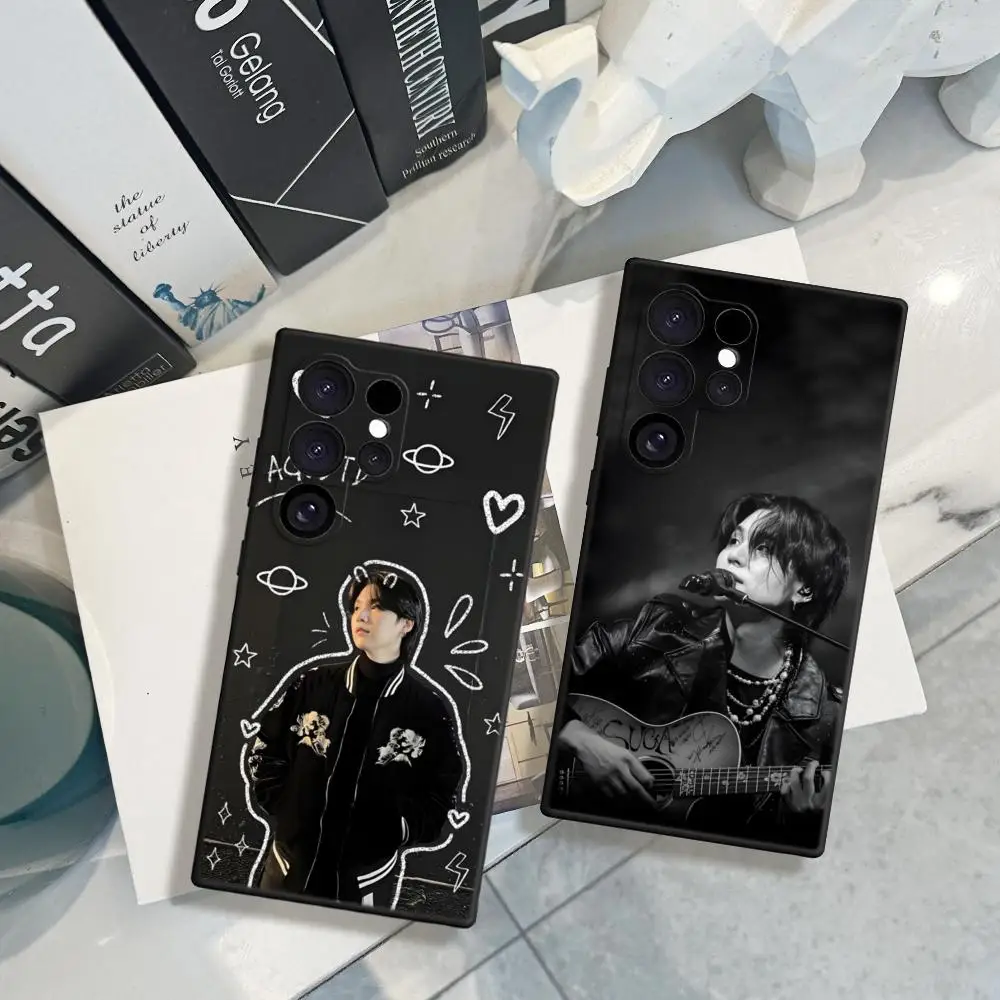 Чехол для телефона Yoongi suga для Samsung Galaxy S24 23 21 S25 Ultra Plus S24 22Plus A15 25 35 A54 A55 M15 M35 55, чехлы Чехол для телефона Yoongi suga для Samsung Galaxy S24 23 21 S25 Ultra Plus S24 22Plus A15 25 35 A54 A55 M15 M35 55, чехлы