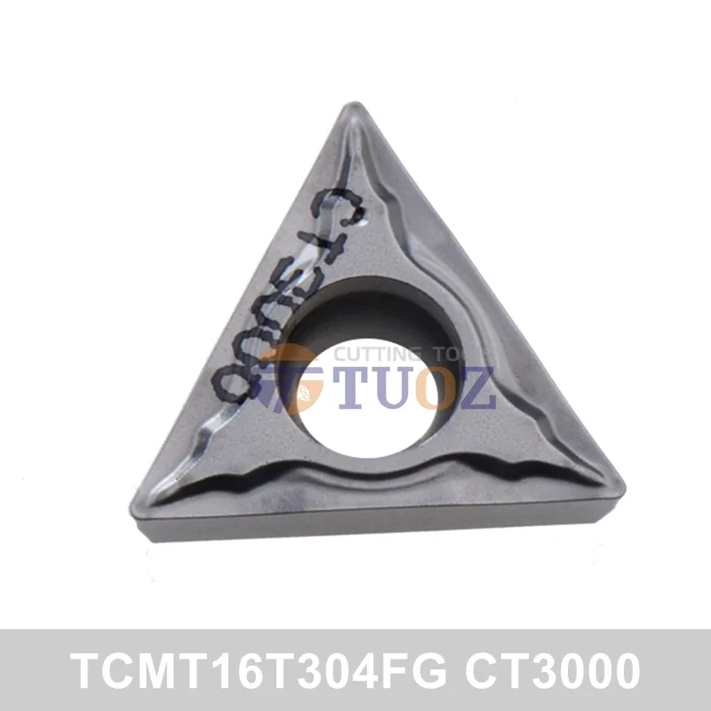 

100% Original TCMT16T304FG CT3000 R0.4 Metal Ceramics Insert TCMT 16T304 -FG TCMT16 CNC Lathe Cutter Turning Tools