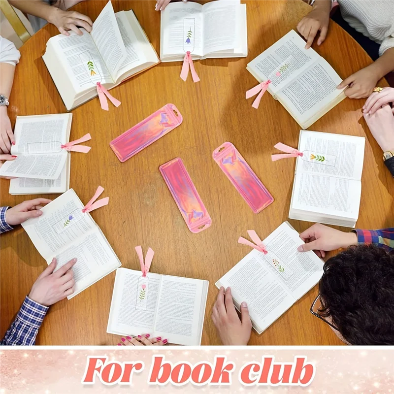 Tag Pita Akrilik Transparan Bening Bookmark Bookmark Kosong Dengan Pita Kerajinan DIY