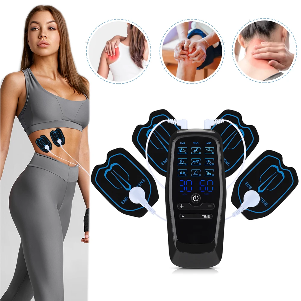 

EMS Muscle Electrostimulator Tens Unit Low Frequency Pulse Body Relaxing Massage Digital Meridian Physiotherapy Pain Relief