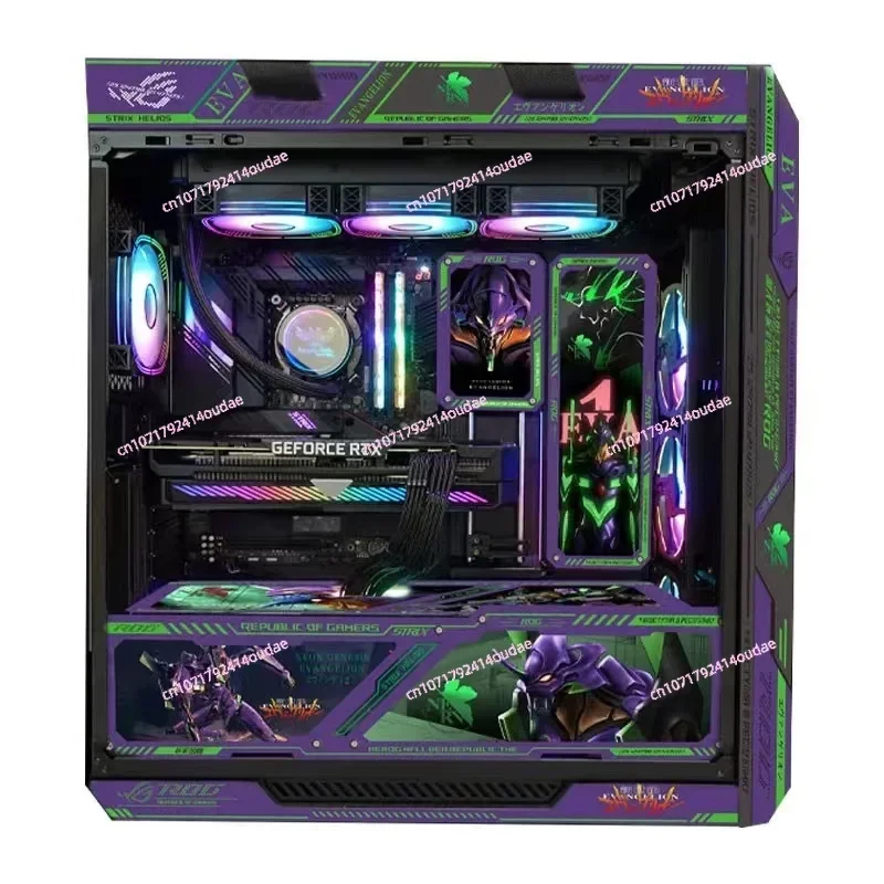 ROG Player Country GX601 EVA Helios Full Tower Side Through Game Console Water Cooled Computer Desktop Chassis