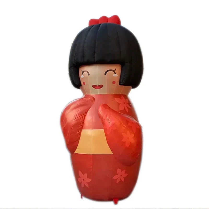 

Advertising decoration Cartoon mascot kimono doll/inflatable girl Japanese dolls decorated cartoon giant inflatable girl