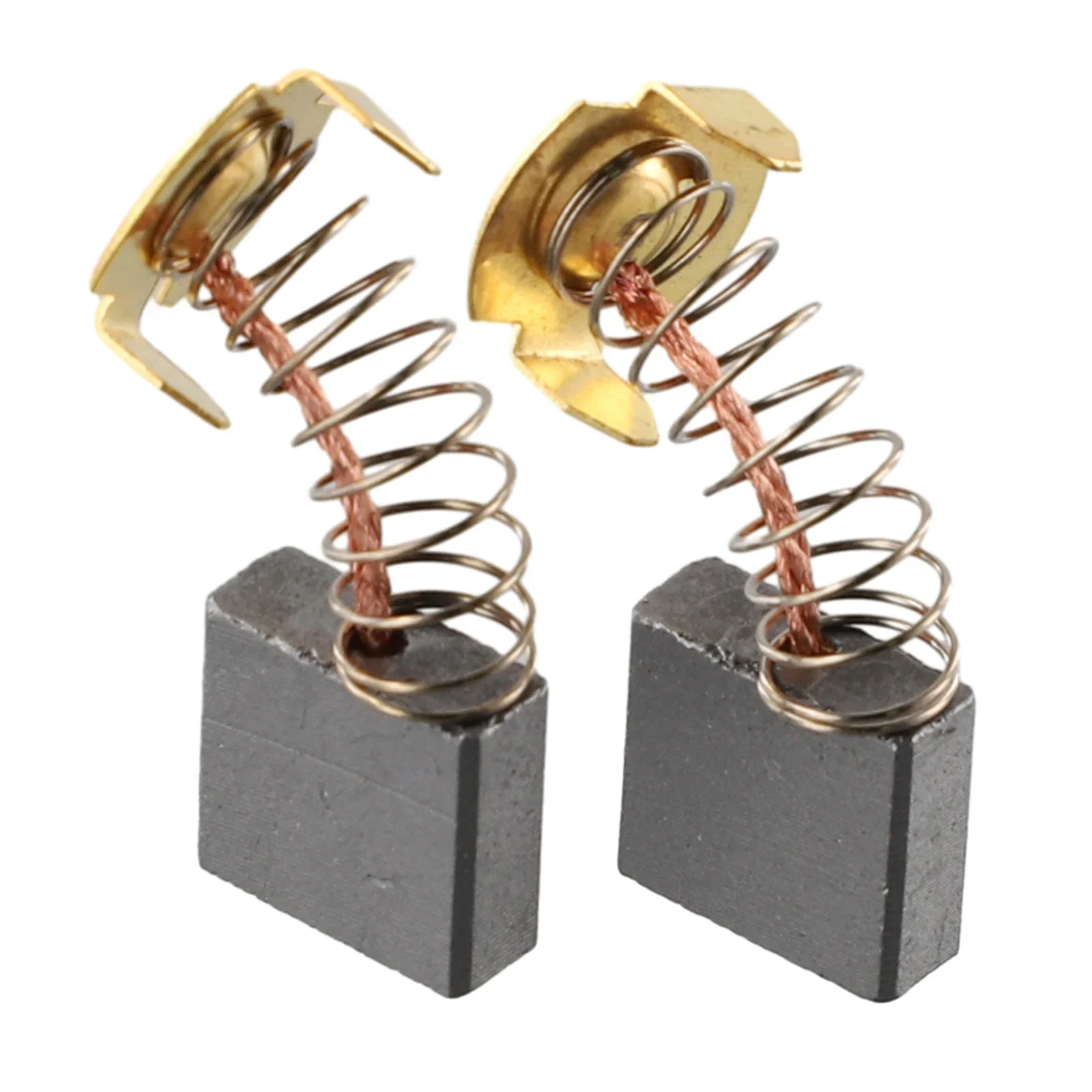 2 uds cepillos de carbono herramienta eléctrica Ngle amoladora cepillo de repuesto para CB-204 herramientas de martillo de demolición Accesorios de reparación