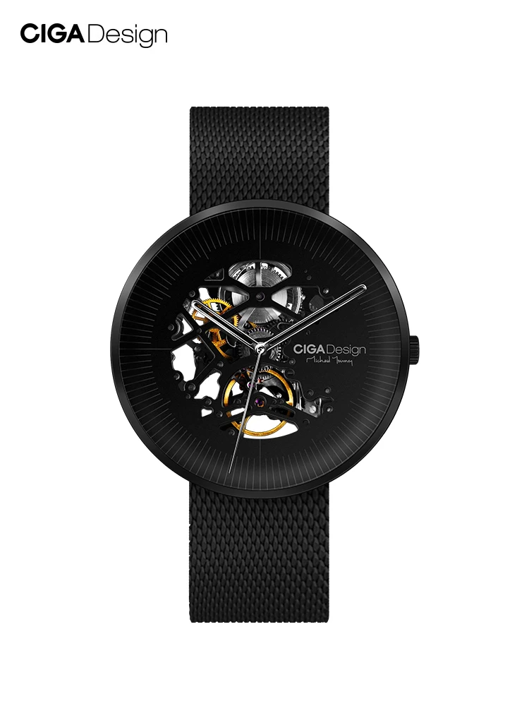 

Дизайнерские механические часы CIGA, серия MY, полые деловые мужские часы из нержавеющей стали, водонепроницаемые классические часы