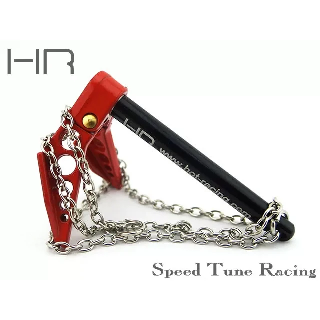 HOT RACING Foldable Winch Anchor Metal Die Cast CNC ACC838F Series for 1/10 RC Crawler Scale Recovery