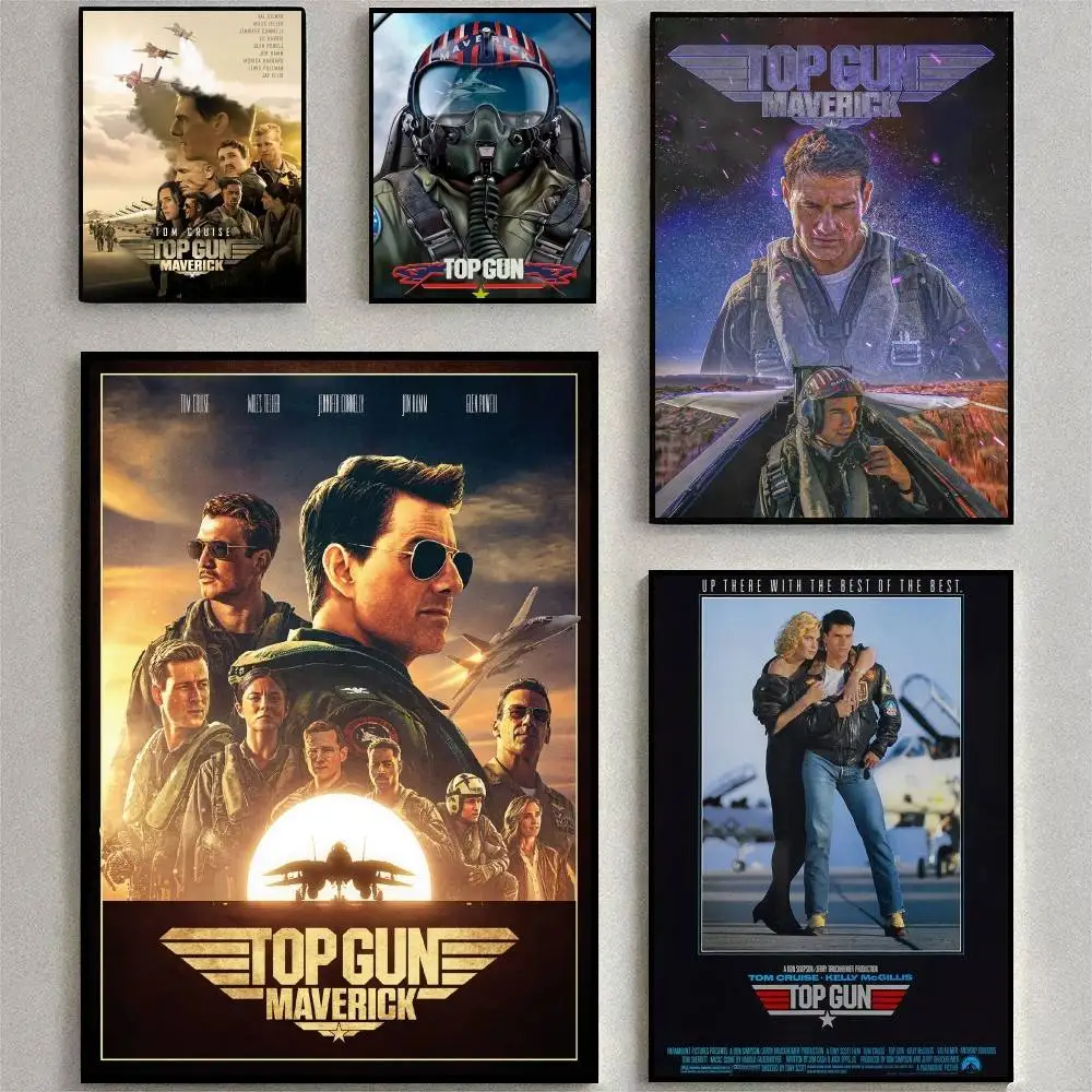 1pc Top Gun Maverick 2022 Poster HD Home Decor Sticky Wall Waterproof Home Living Room Bar Aesthetic Decor