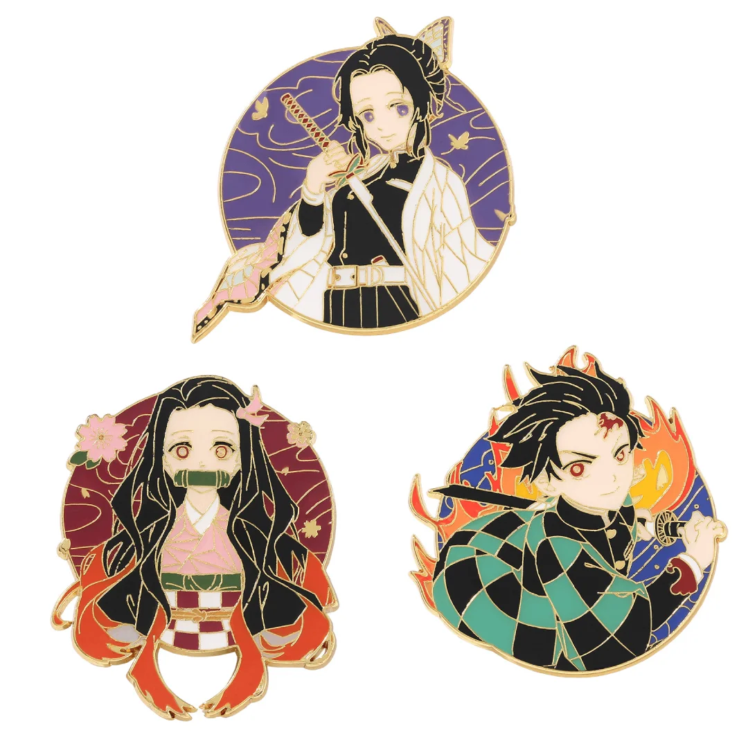 1pcs Anime Brooch, Unisex Fashion Collar Pin, Backpack Badge, Cosplay Fan Gift, Clothing and Backpack Decorative Accessory