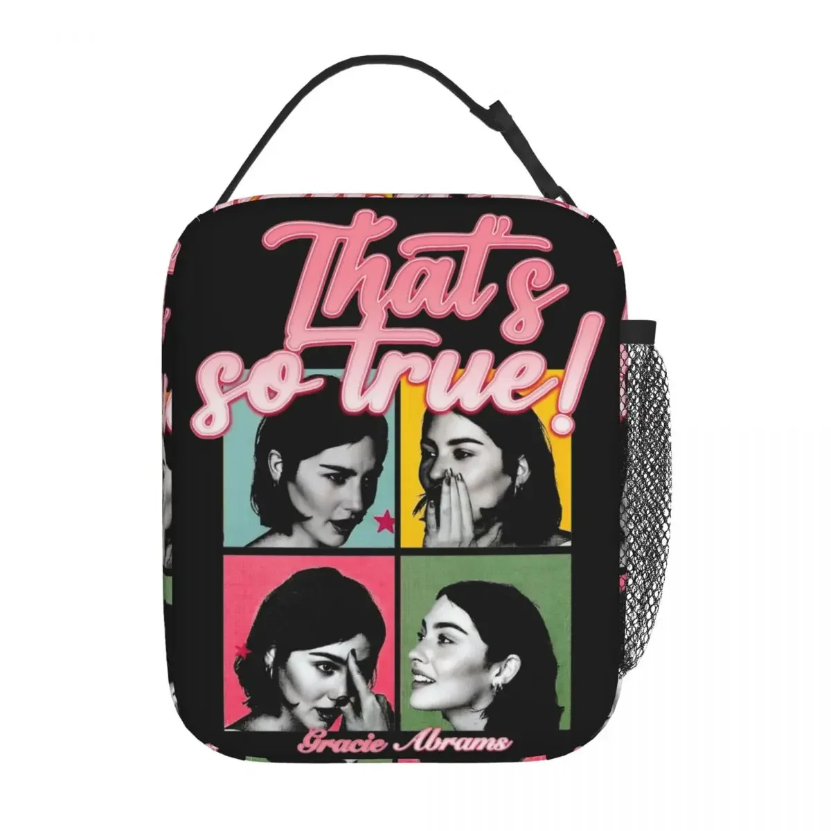 

Красочная термоизолированная сумка для обедов Colorful That's So True Gracie Abrams для школы, портативная сумка для еды, термосумка-холодильник, термобокс для обедов