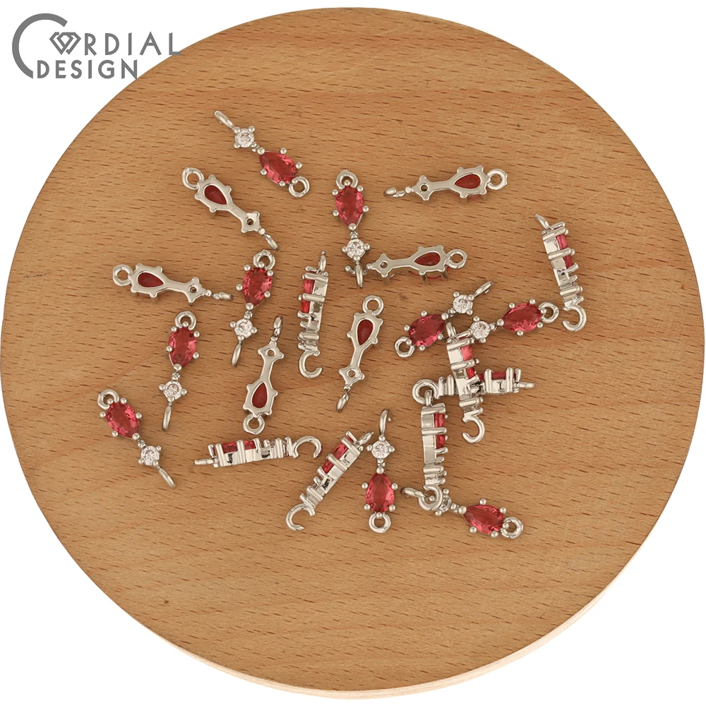 Hartelijke Ontwerp 100Pcs 5*18Mm Cz Connectors/Oorbellen Accessoires/Hand Gemaakt/Drop Shape/bedels/Diy/Sieraden & Components