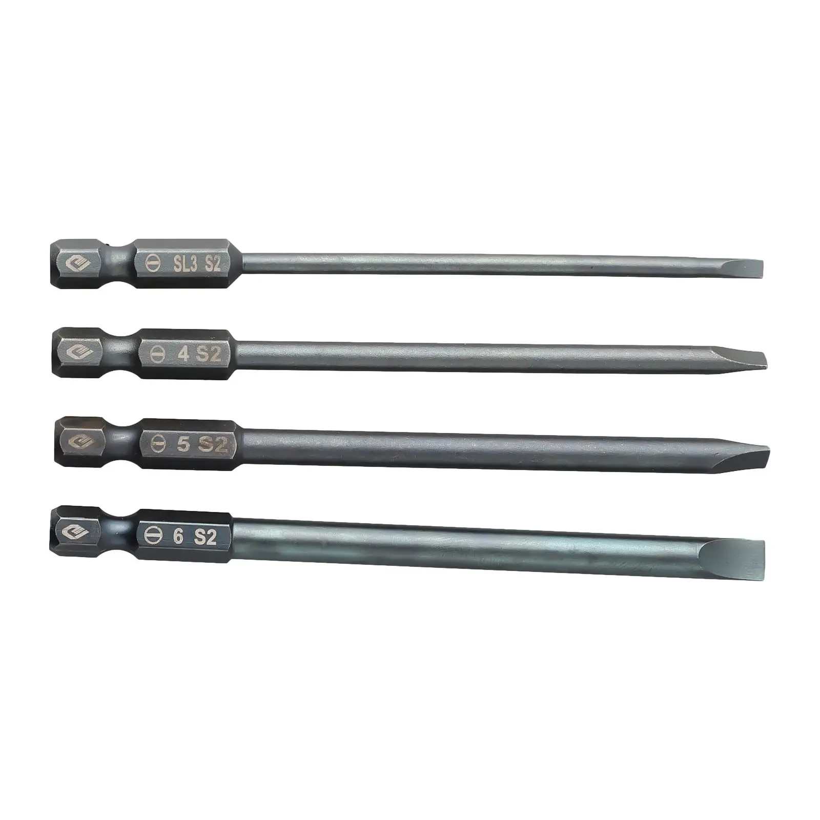 1pc 100mm Magnetic Batch Head Steel Slotted Screwdriver Bit For Electric Screwdrivers Furniture Installation Carpentry Work