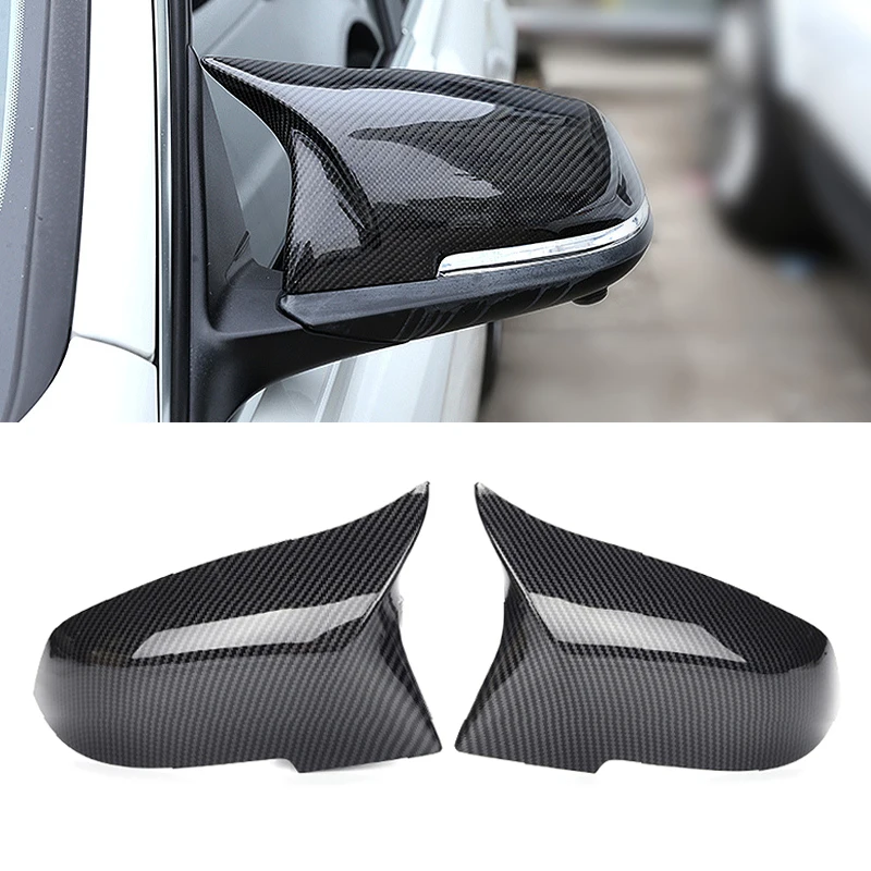 For BMW 1 2 3 4 Series F30 F34  F20 F22 F23 F32 F33 F36 E84 Gloss Black Car Rearview Mirror Cap Rear View Side Mirror Cover ABS
