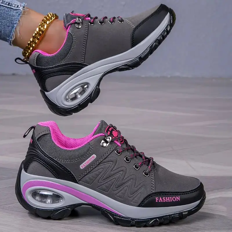 2024 Luxury Shoes for Women Fashion Sneakers Outdoor Anti Slip Hiking Lightweight Casual Platform Hiking Tennis Vulcanized Shoes