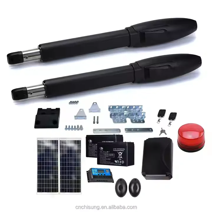 

Solar Power Motor Automatic High-End Household Remote Dc Motor Swing Gate Opener for Courtyard/Villa/Church