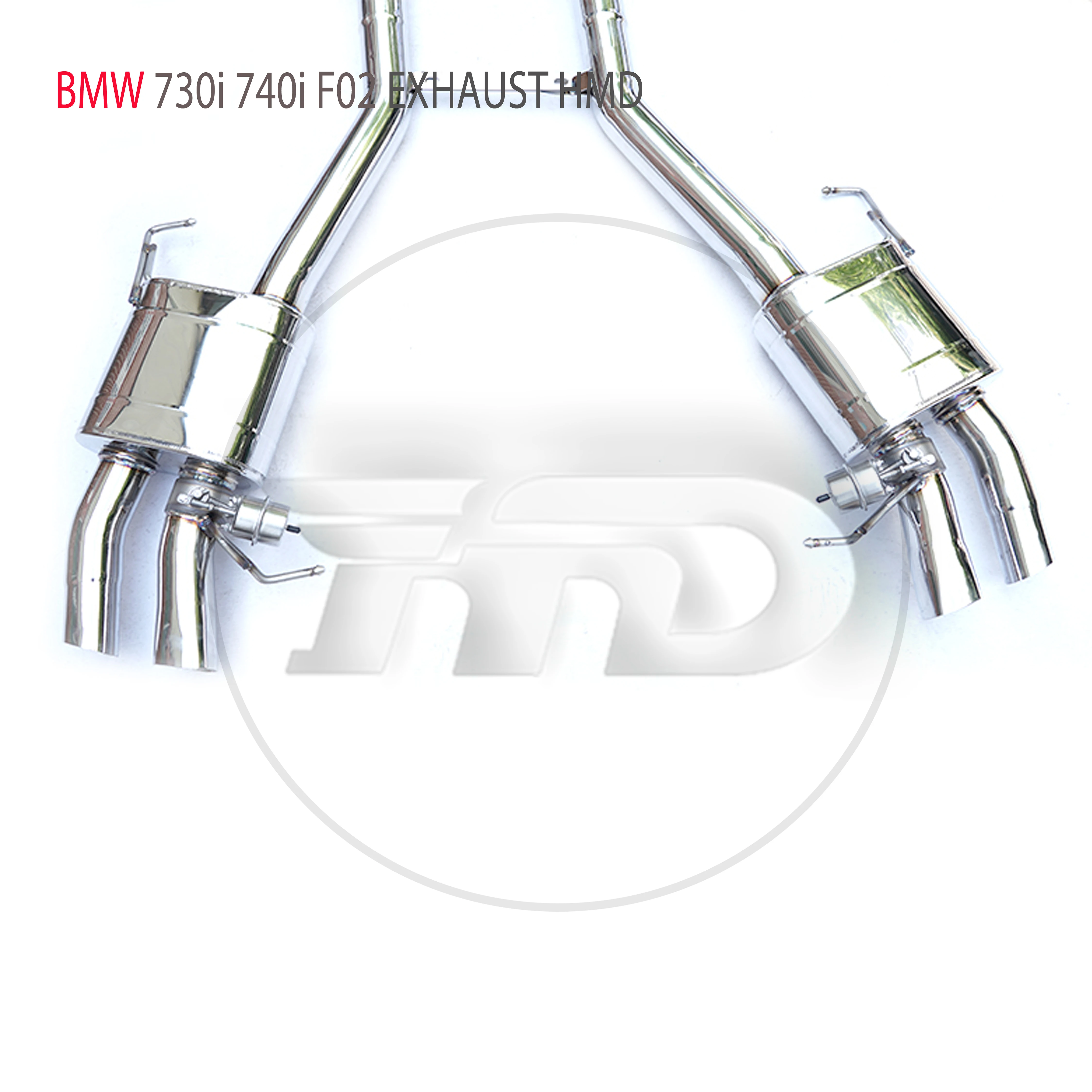 

HMD Stainless Steel Exhaust System Performance Catback is Suitable for BMW 730i 740i F02 Car Valve Muffler