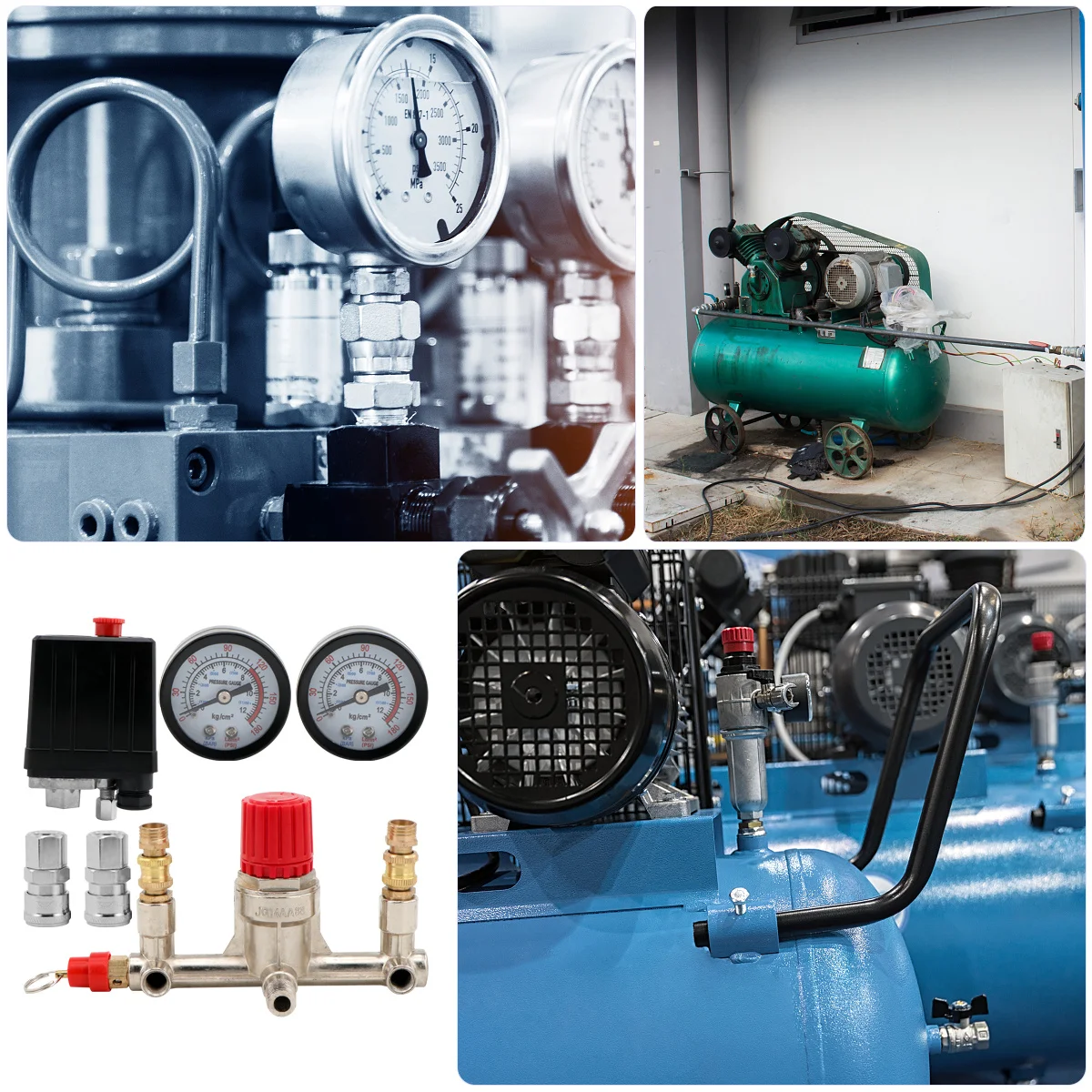 

Air Compressor Pressure Control Switch Durable Regulator for Small Compressors Easy Installation Pressure Control