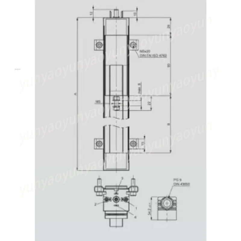 Sliding Electronic Ruler, Linear Displacement Transducer for CNC Machine, High Precision Sensor