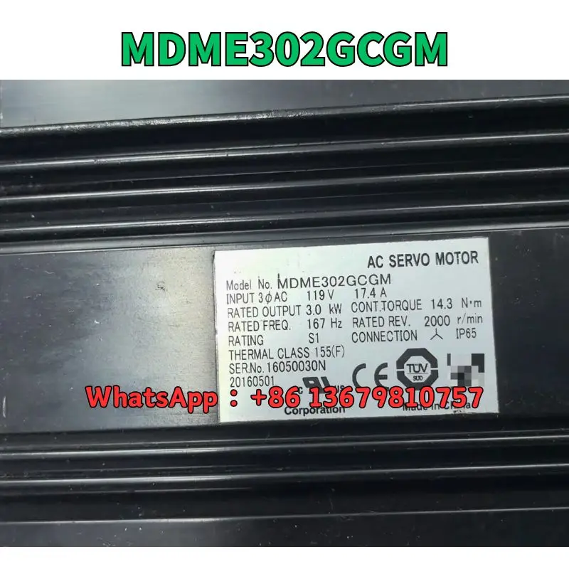 Used servo motor MDME302GCGM test OK Fast Shipping