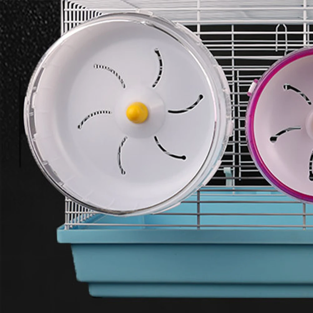 

Silent Running Wheel for Hamster Gerbil Hedgehog Chinchilla Guinea Pig 21cm Transparent Pet Exercise Toy Supplies